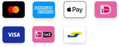 Betaalmethoden: iDEAL, PayPal, Visa, Mastercard, Apple Pay, Bancontact, Klarna